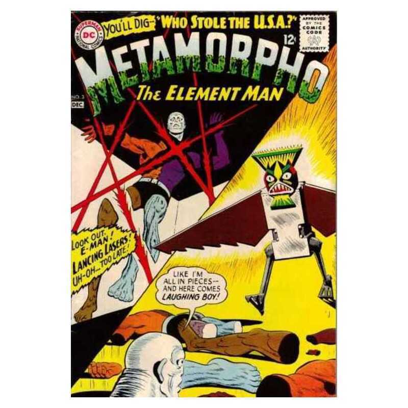 Metamorpho (1965 series) #3 in Very Good + condition. DC comics [v,