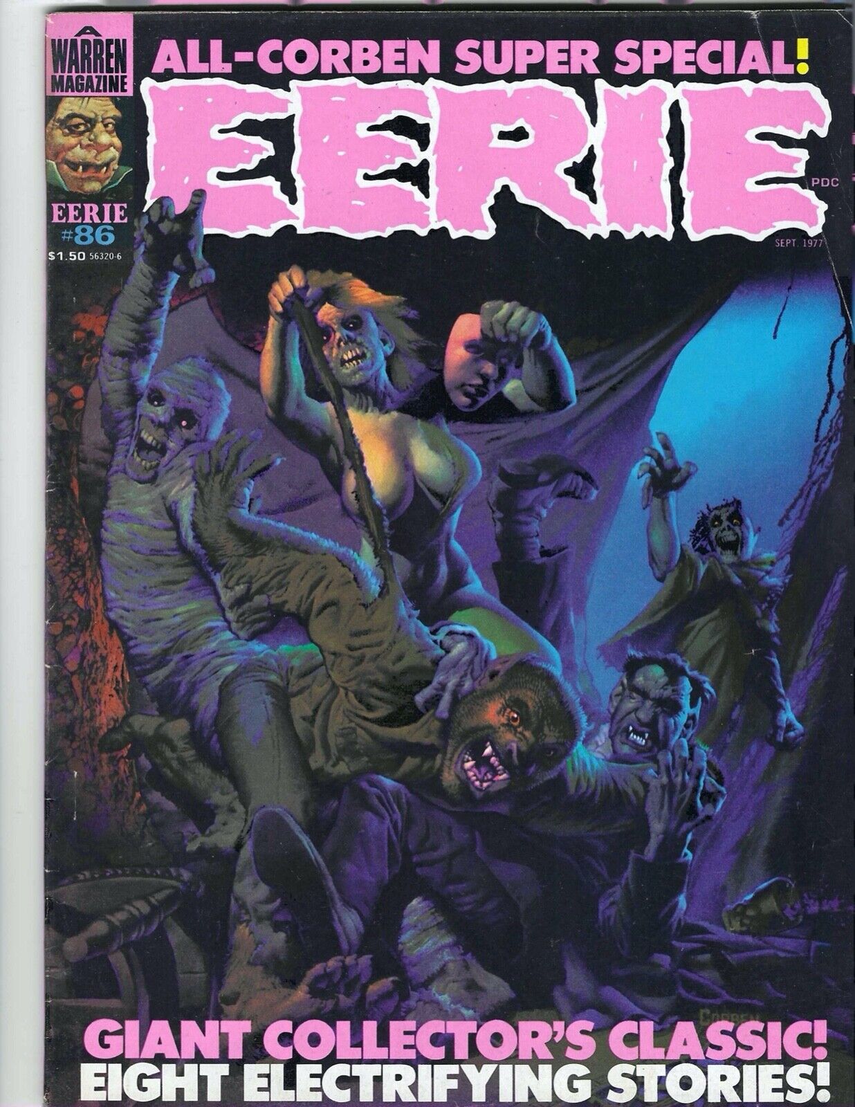 Eerie #86 Warren 1977 VF or Better  All Richard Corben Issue Combine Shipping