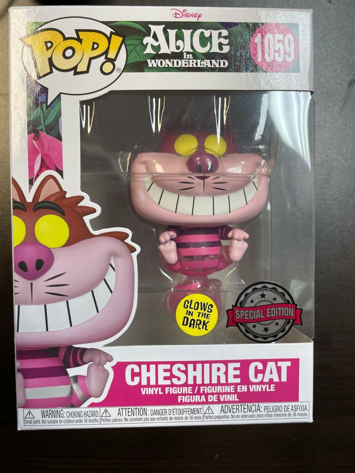 FUNKO POP Cheshire Cat Glow In the Dark Special Edition Alice Wonderland 1059
