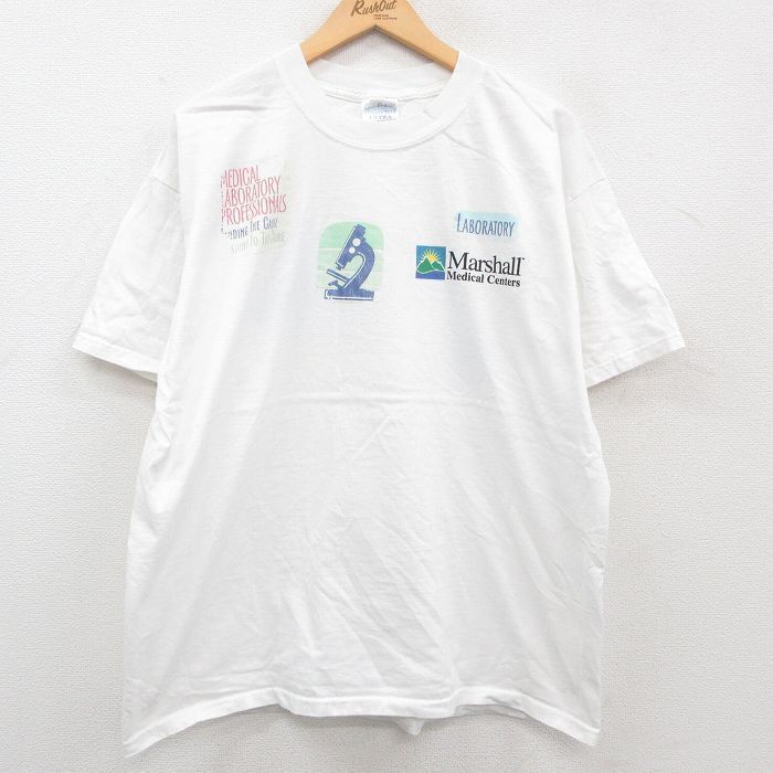 Xl/Used Short Sleeve Vintage T-Shirt Men\'S 00S Marshall Large Size Cotton Crew N