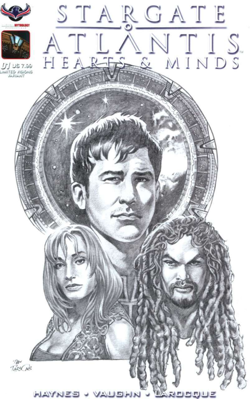 Stargate Atlantis: Hearts And Minds #1B VF/NM; American Mythology | Limited Visi