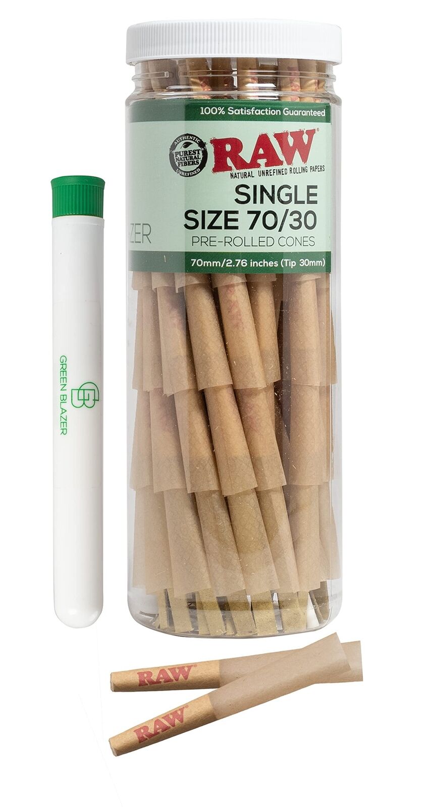 RAW Cones Single Size Dogwalker 70/30: 50 Pack