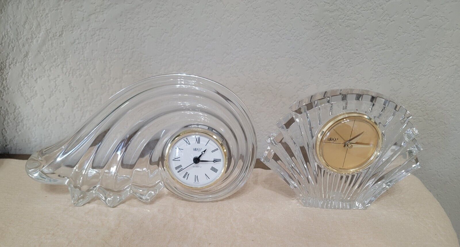 Mikasa Clocks Pair Vintage 