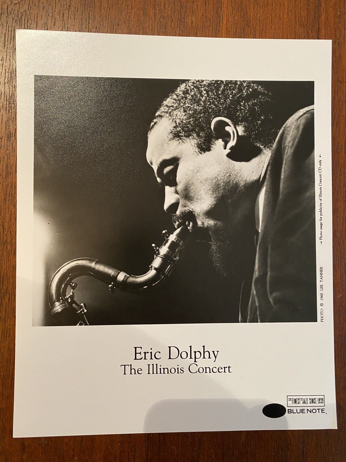 1960 Eric Dolphy Jazz Saxophonist 8x10 Promotional Photo