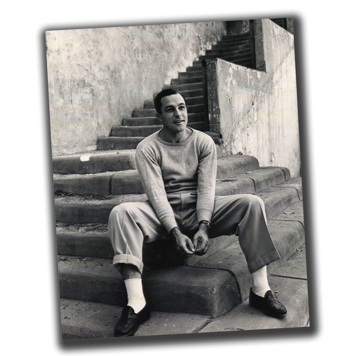 Gene Kelly FINE ART Celebrities Vintage Rare Photo Glossy Big Size 8X10in D027
