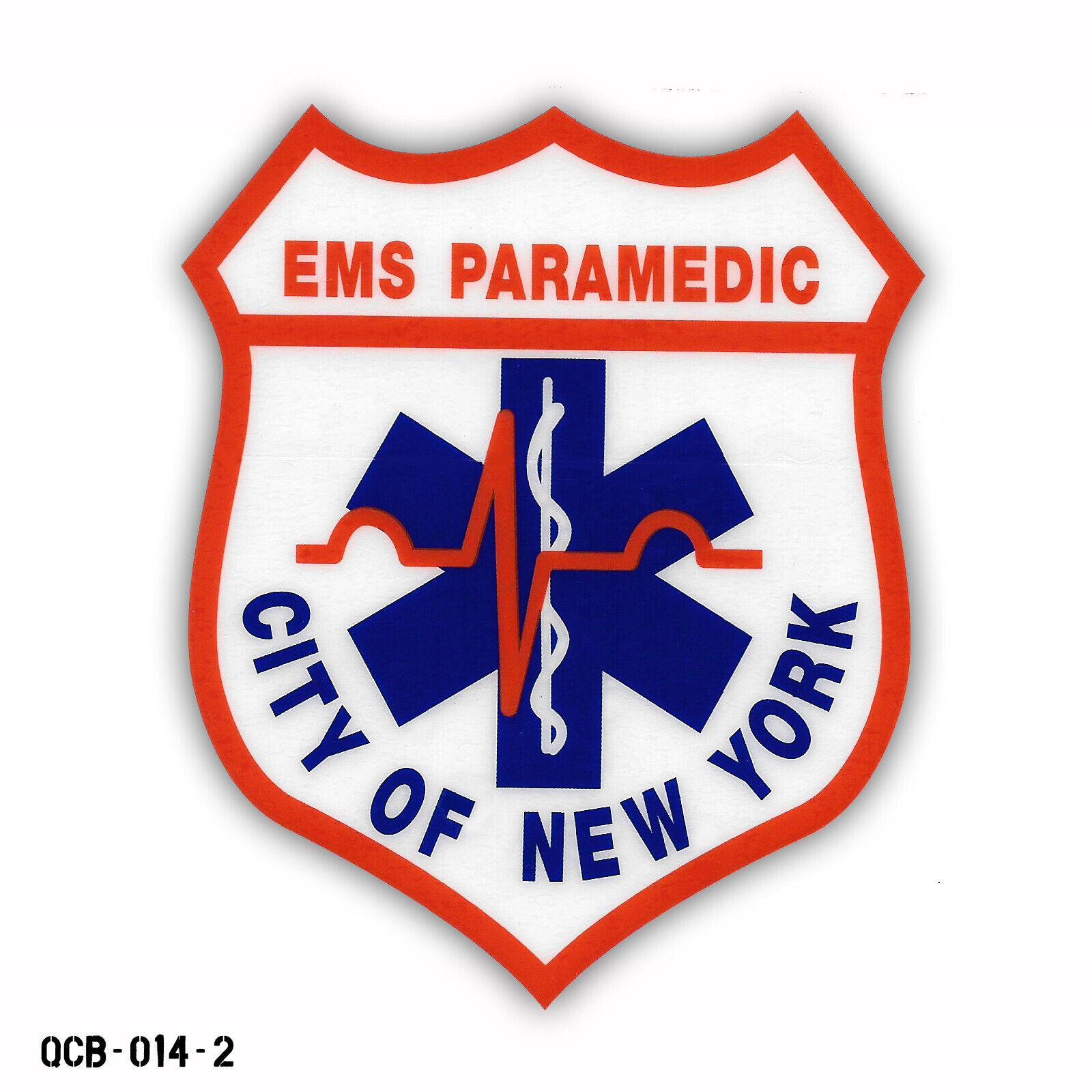 Vintage NYC New York City EMS Paramedic EMT Ambulance Window Decal Sticker