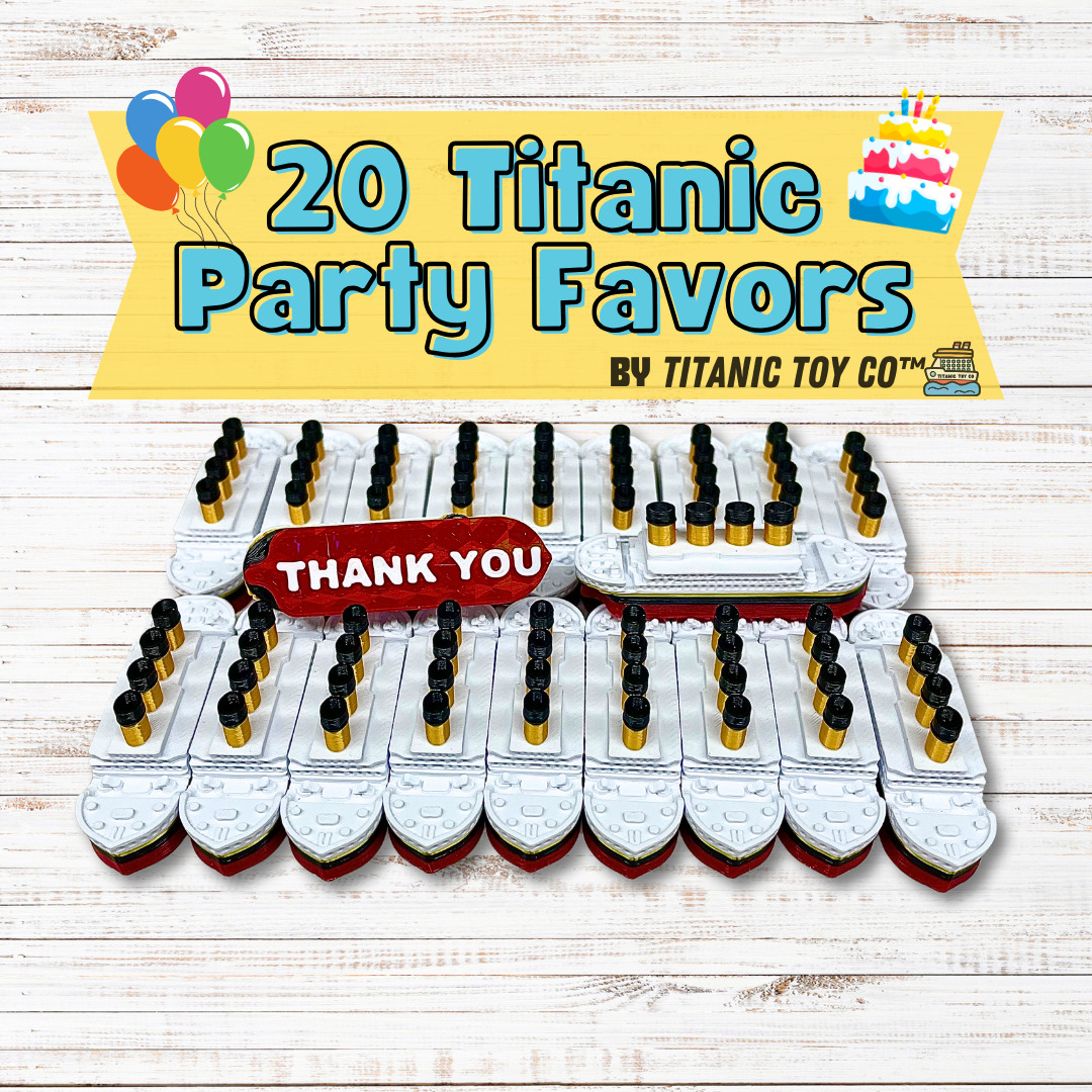 Titanic Party Favors 20 Pack, Titanic Party Decoration, Titanic Birthday Party