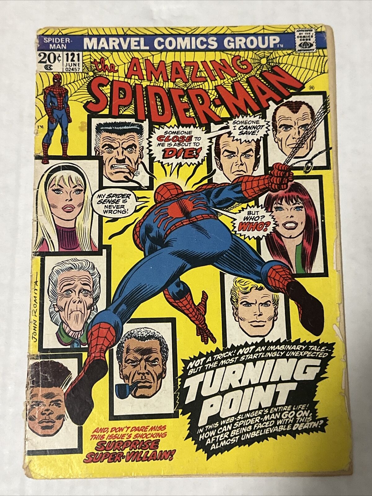 The Amazing Spider-Man #121 The Death of Gwen Stacy Key Issue Low Grade