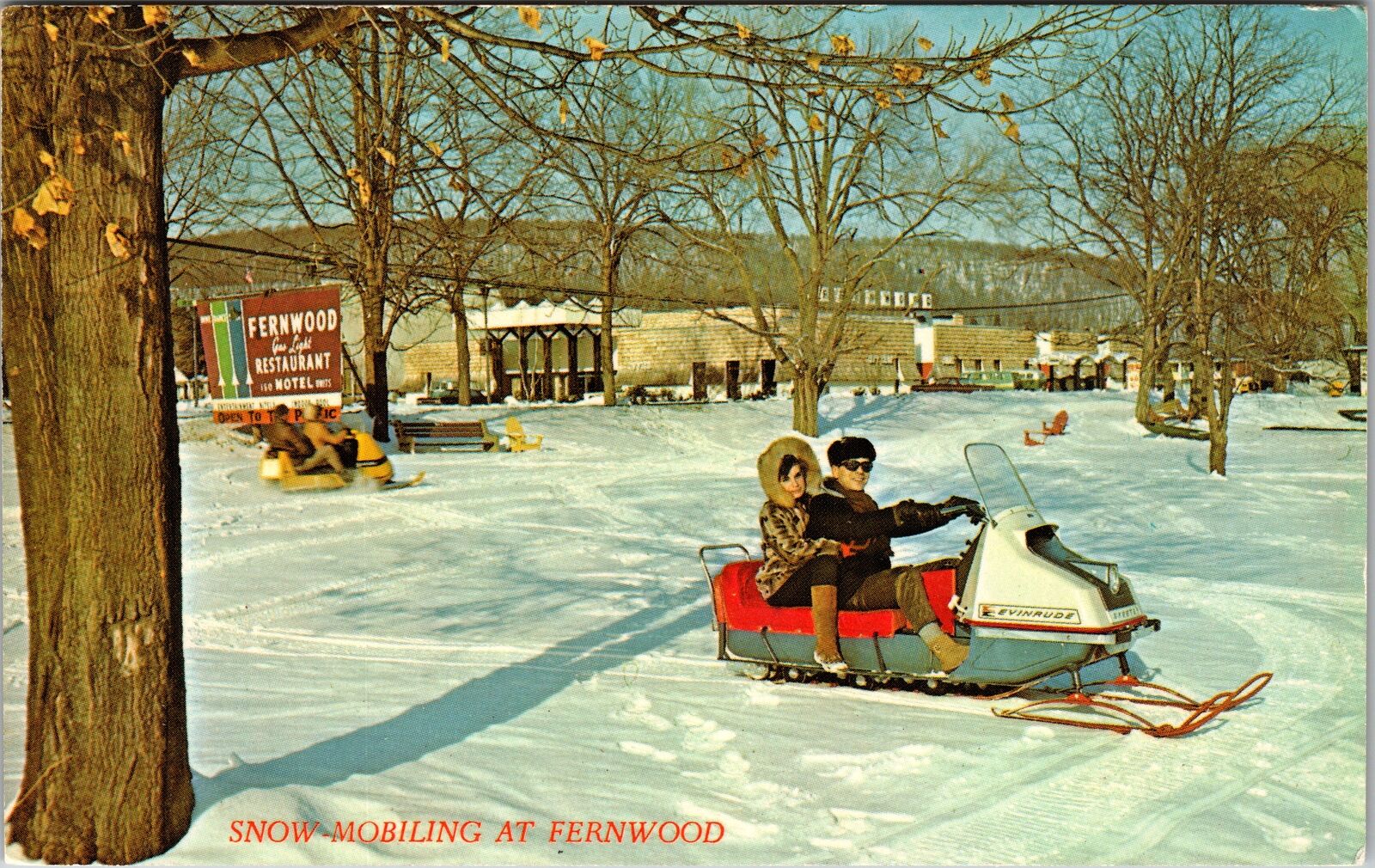 Fernwood PA-Pennsylvania, Snow Machine, Outside, Vintage Postcard