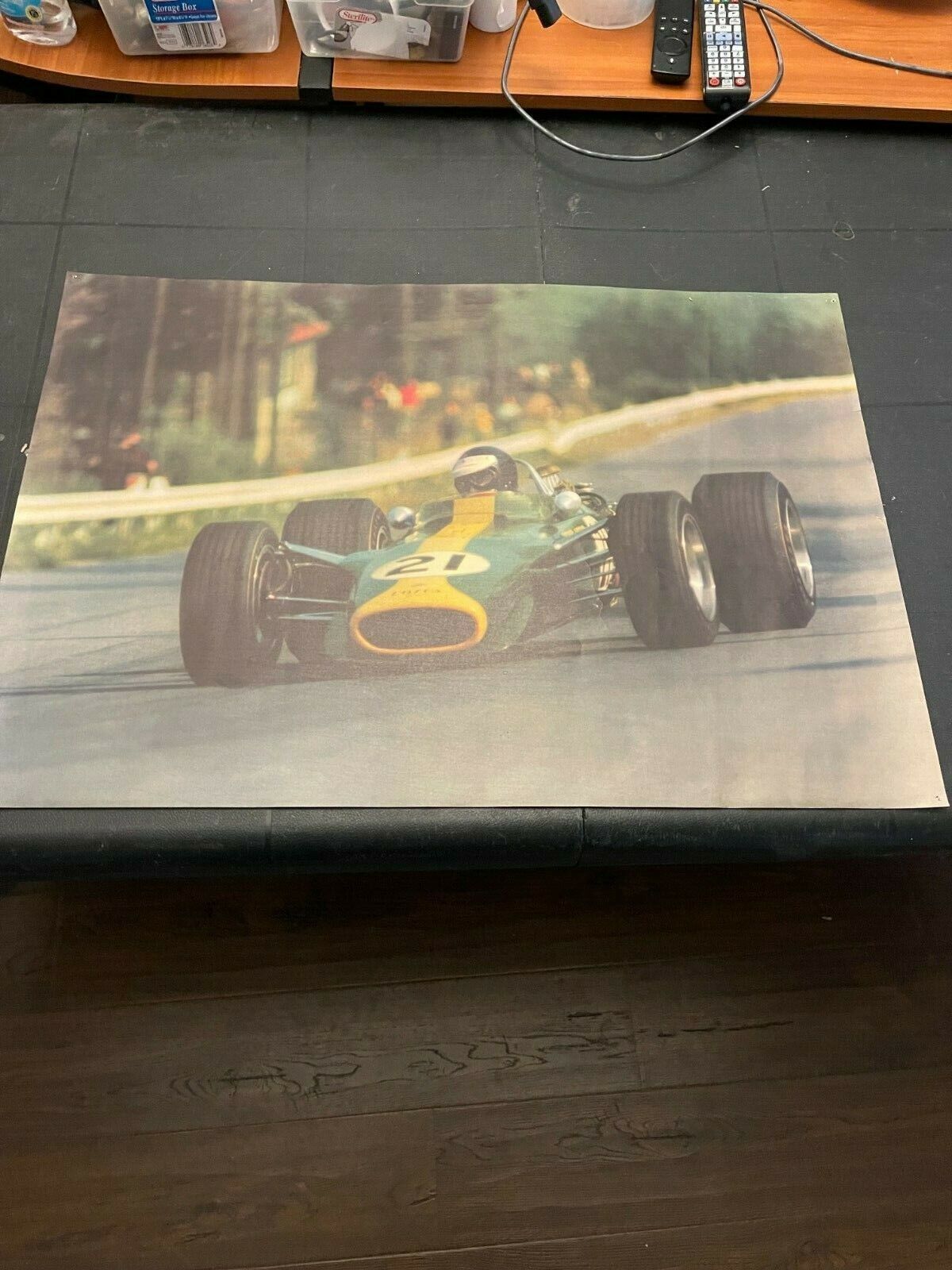 Vintage original Poster Formula Racing German Grand Prix 1967 Jim Clark