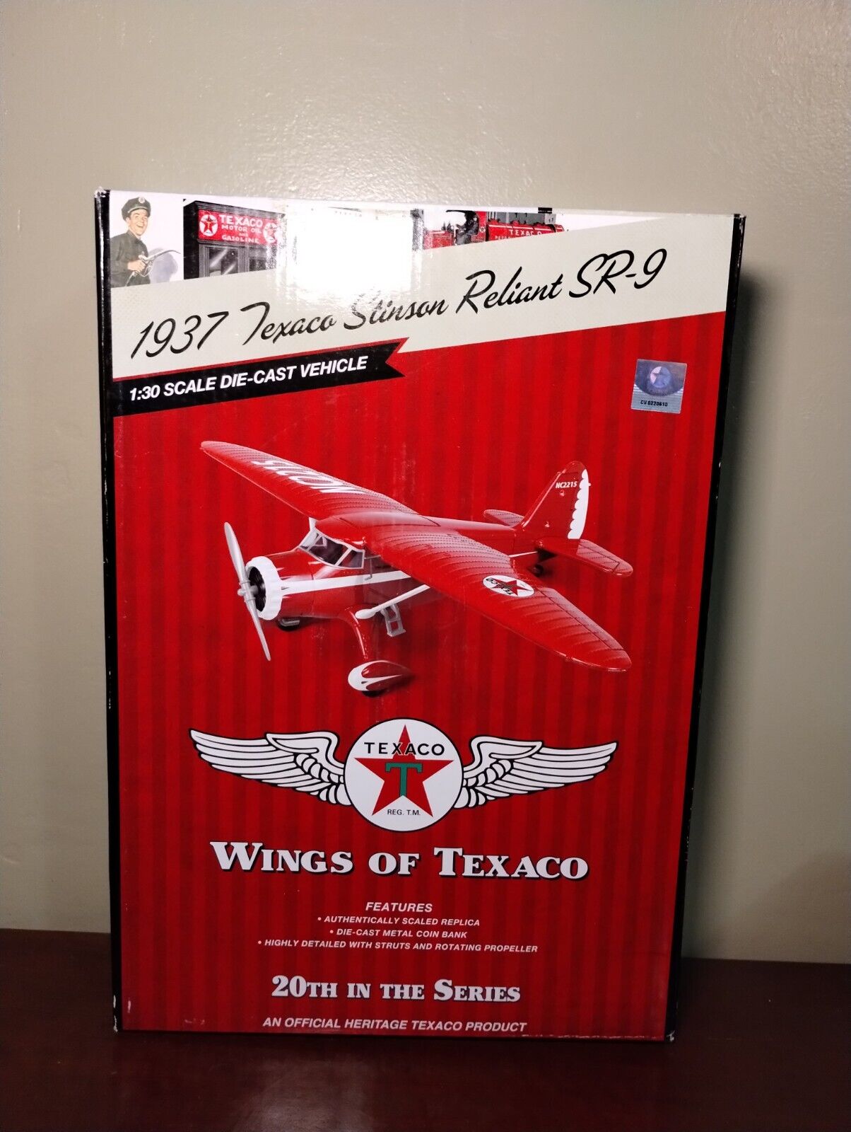 Wings Of Texaco 20th In The Series 1937 Texaco Stinson Reliant SR-9 Ertl Diecast
