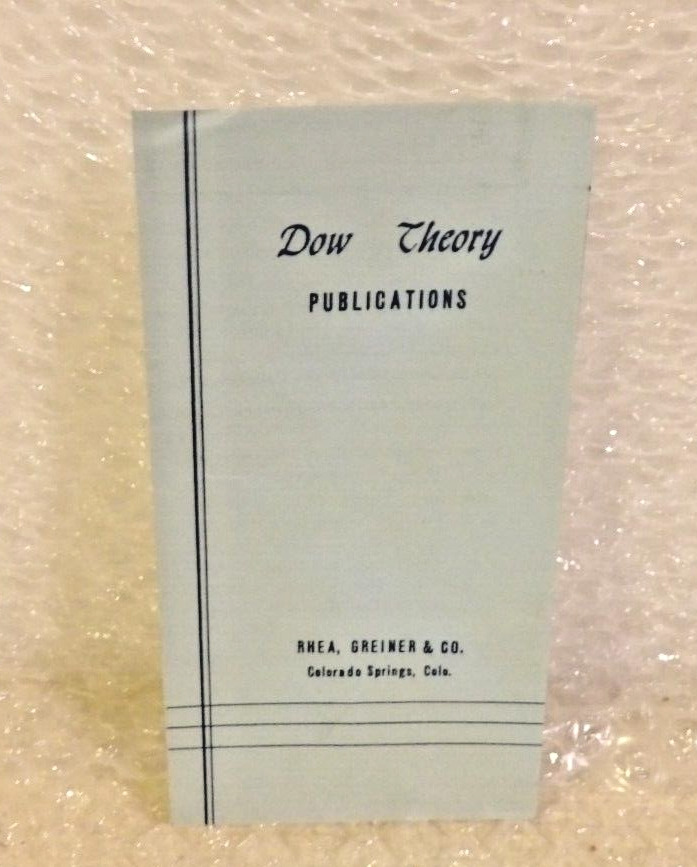 Vintage-The Dow Theory Publications Advertising Flyer