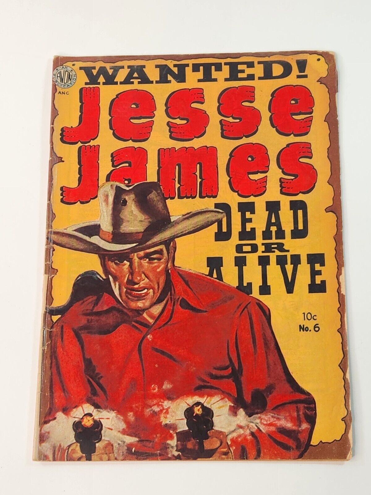 Jesse James 6 Avon Periodicals Golden Age Western 1952