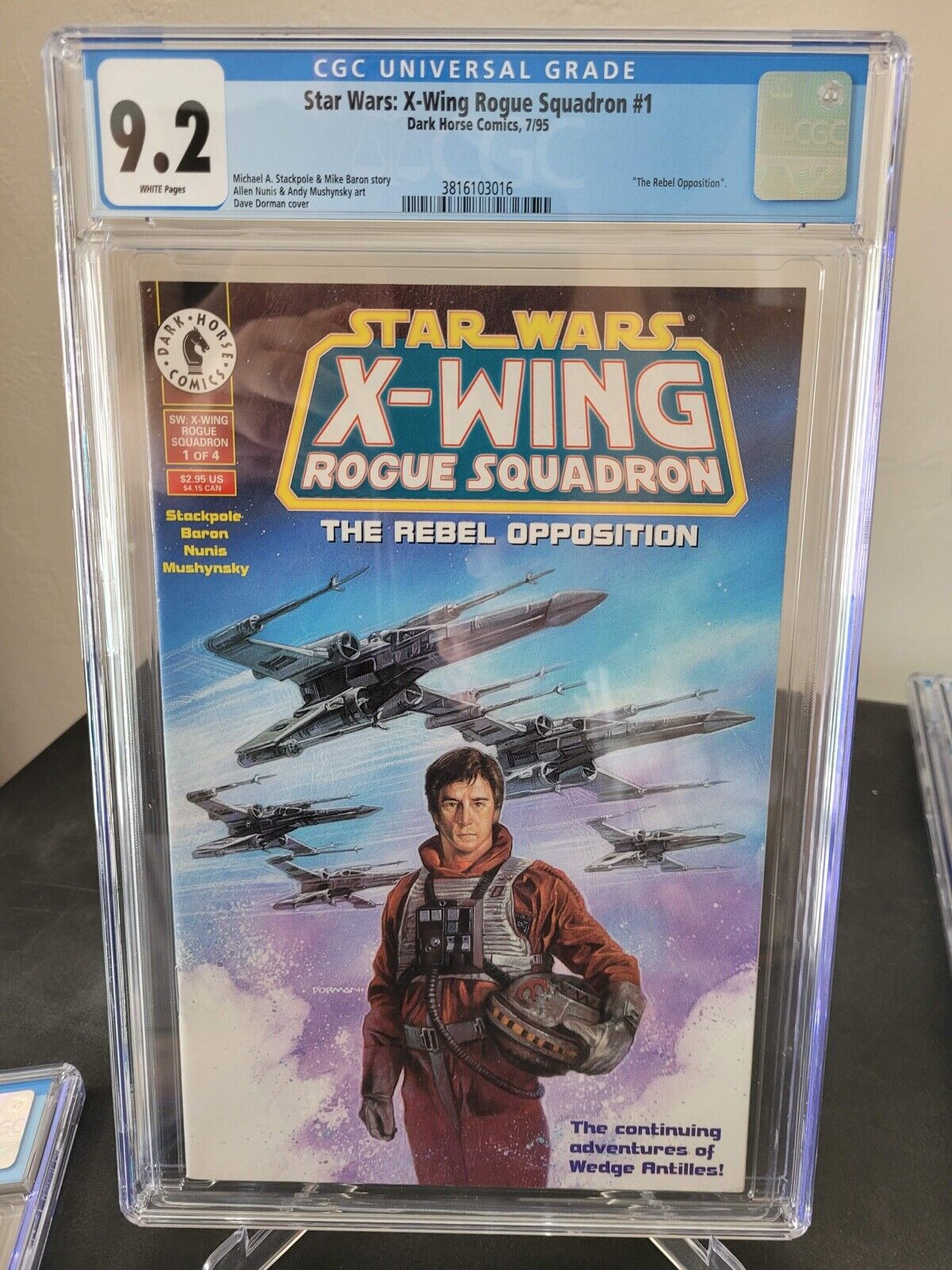 STAR WARS X-WING ROGUE SQUADRON: THE REBEL OPPOSITION #1 CGC 9.2 GRADED 1995
