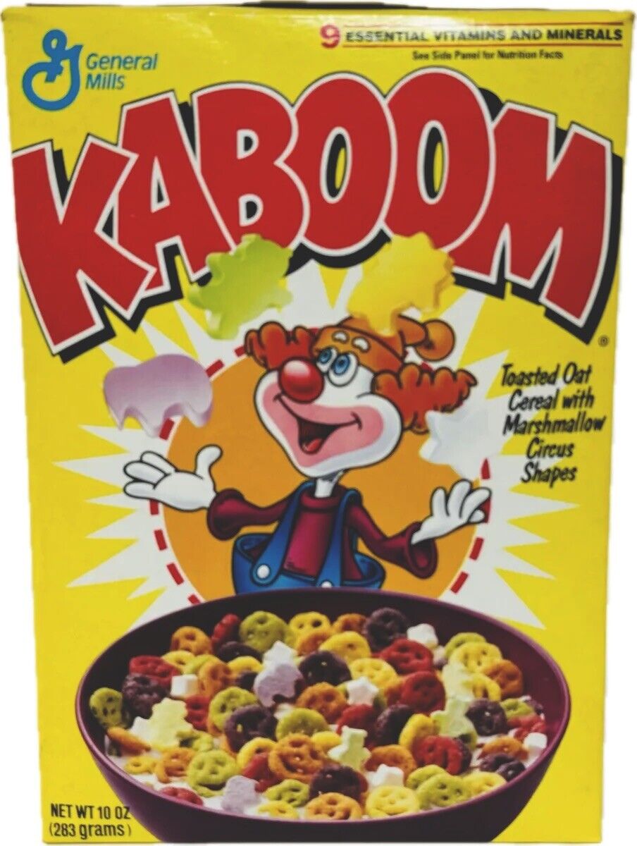 1994 Vintage General Mills Kaboom Unopened Cereal Box Series 7 Kill Bill Vol. 1