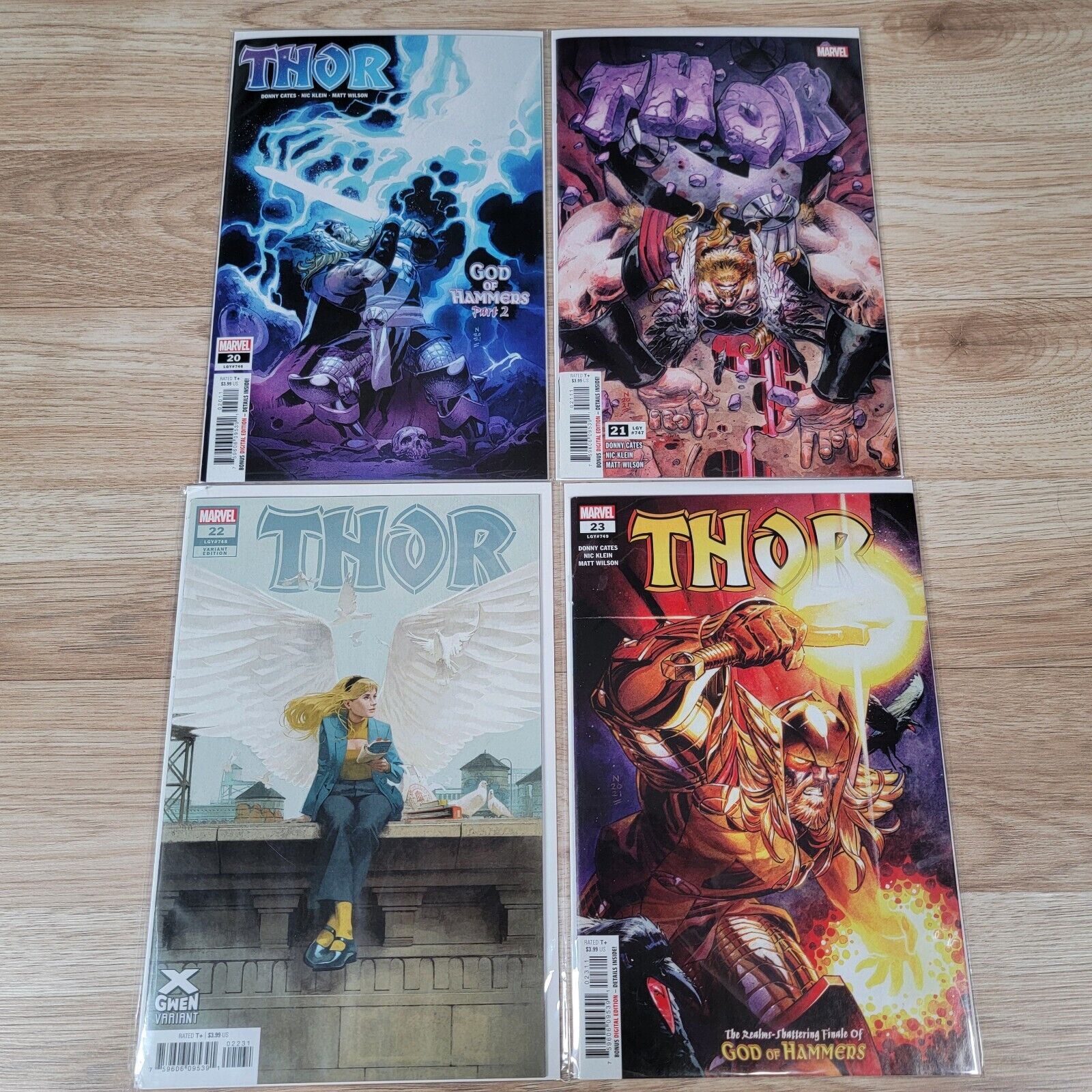 Thor #20-23 LGY #746-749 Cover A X-Gwen Variant Marvel Comics 2022 - Lot of 4
