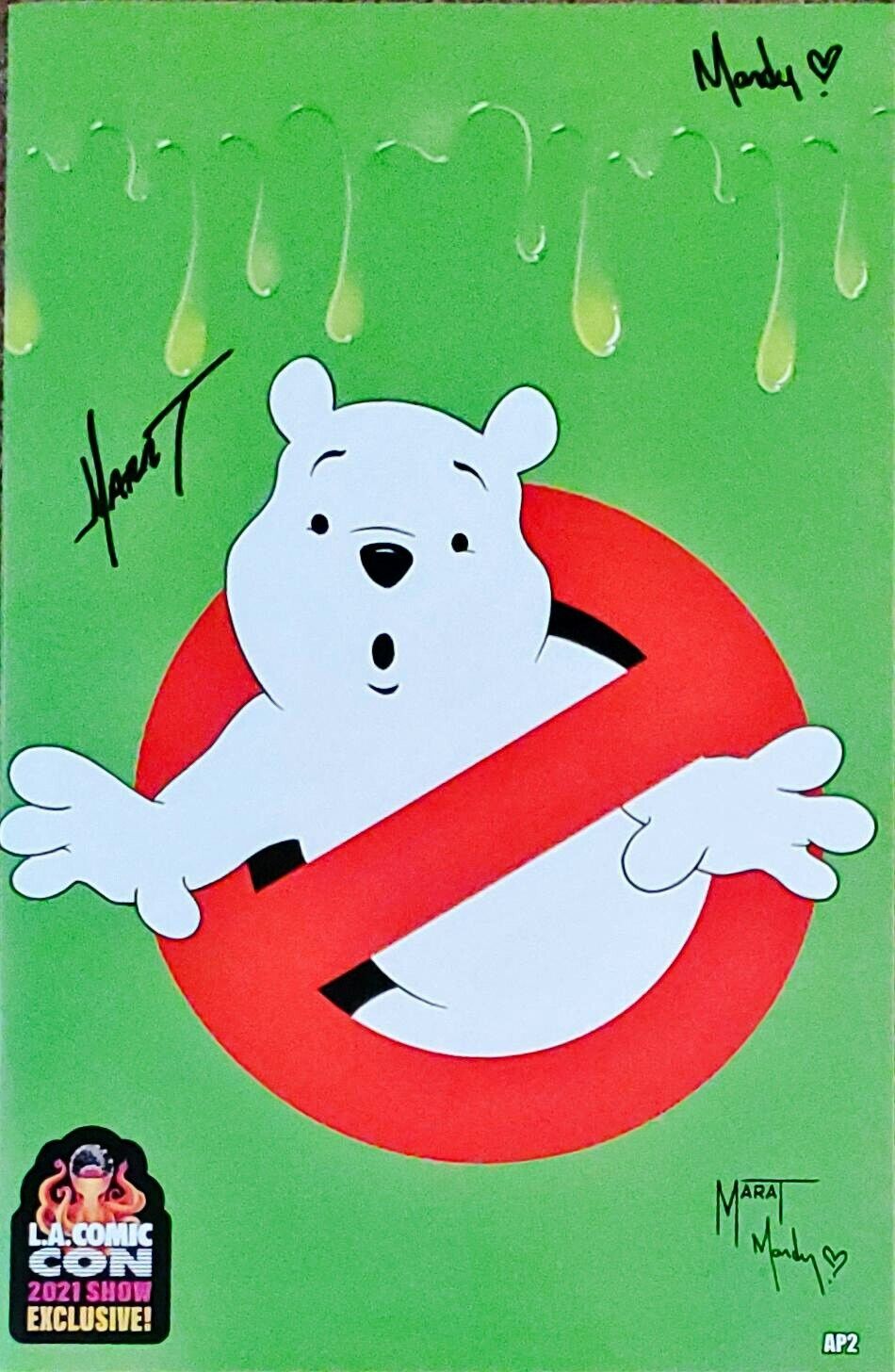 Do You Pooh 2021 LA Comic CON Exclusive AP2 GhostBusters Variant 2x Signed