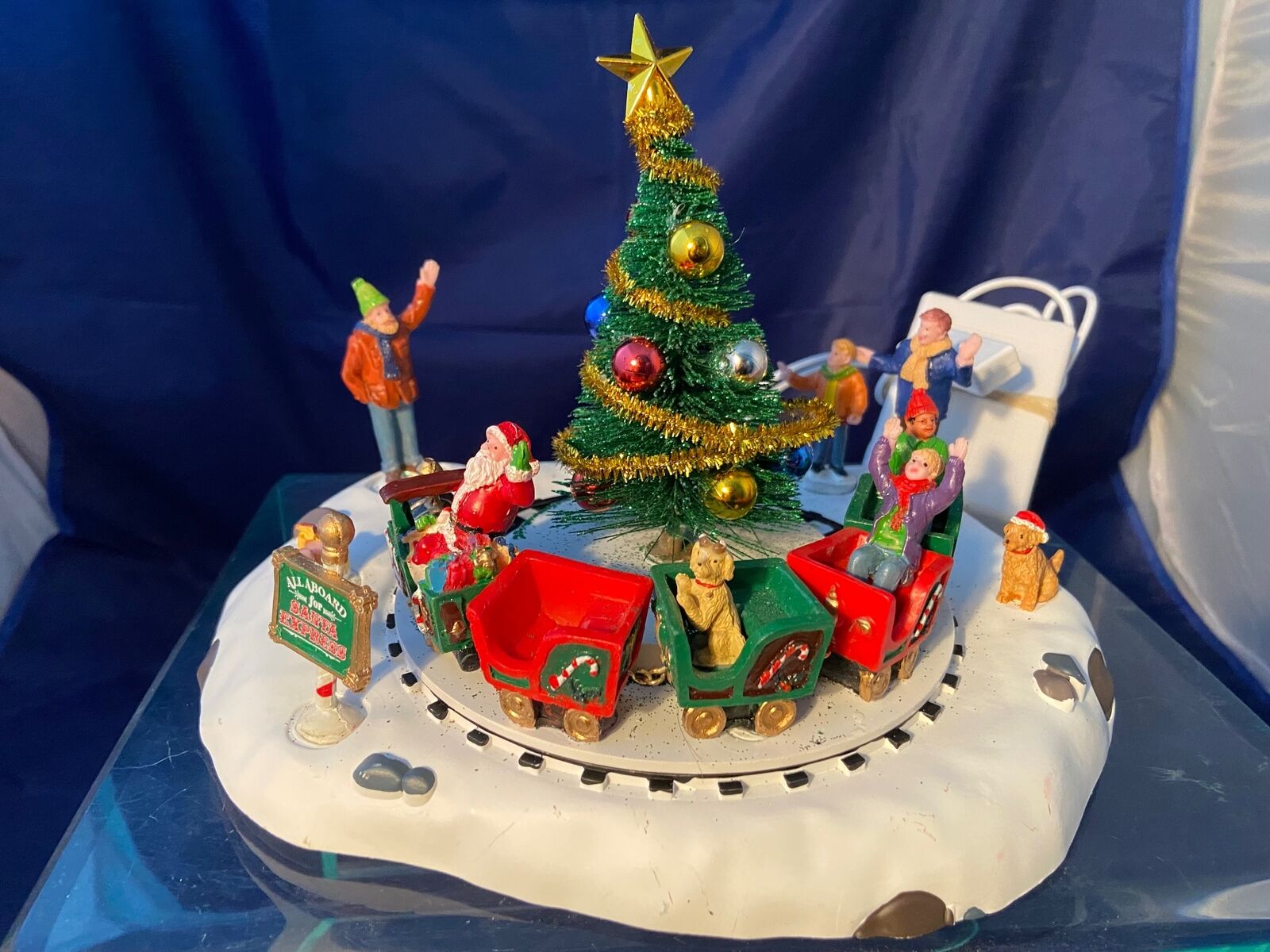 Lemax Santa's North Pole Express Train Christmas Tree Works See Video #04791