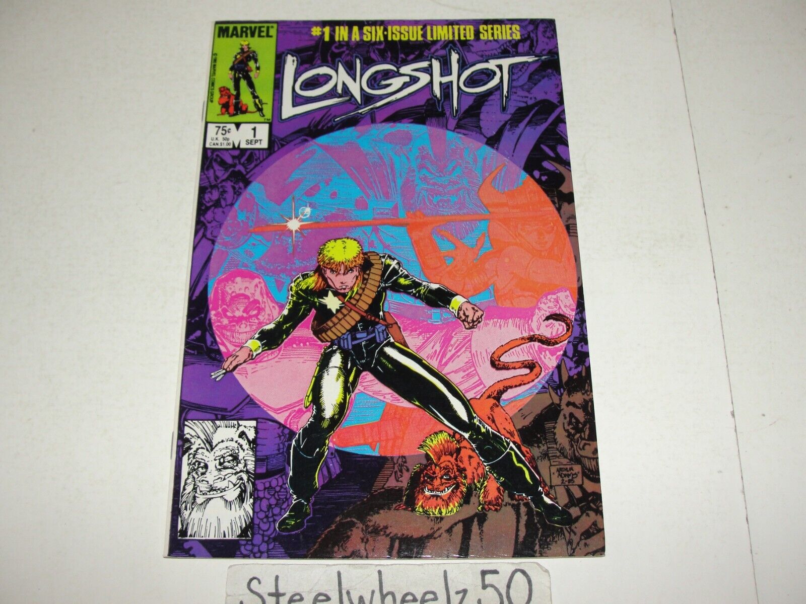 Longshot #1 Comic Marvel 1985 X-Men 1st Appearance Longshot Spiral Art Adams HTF