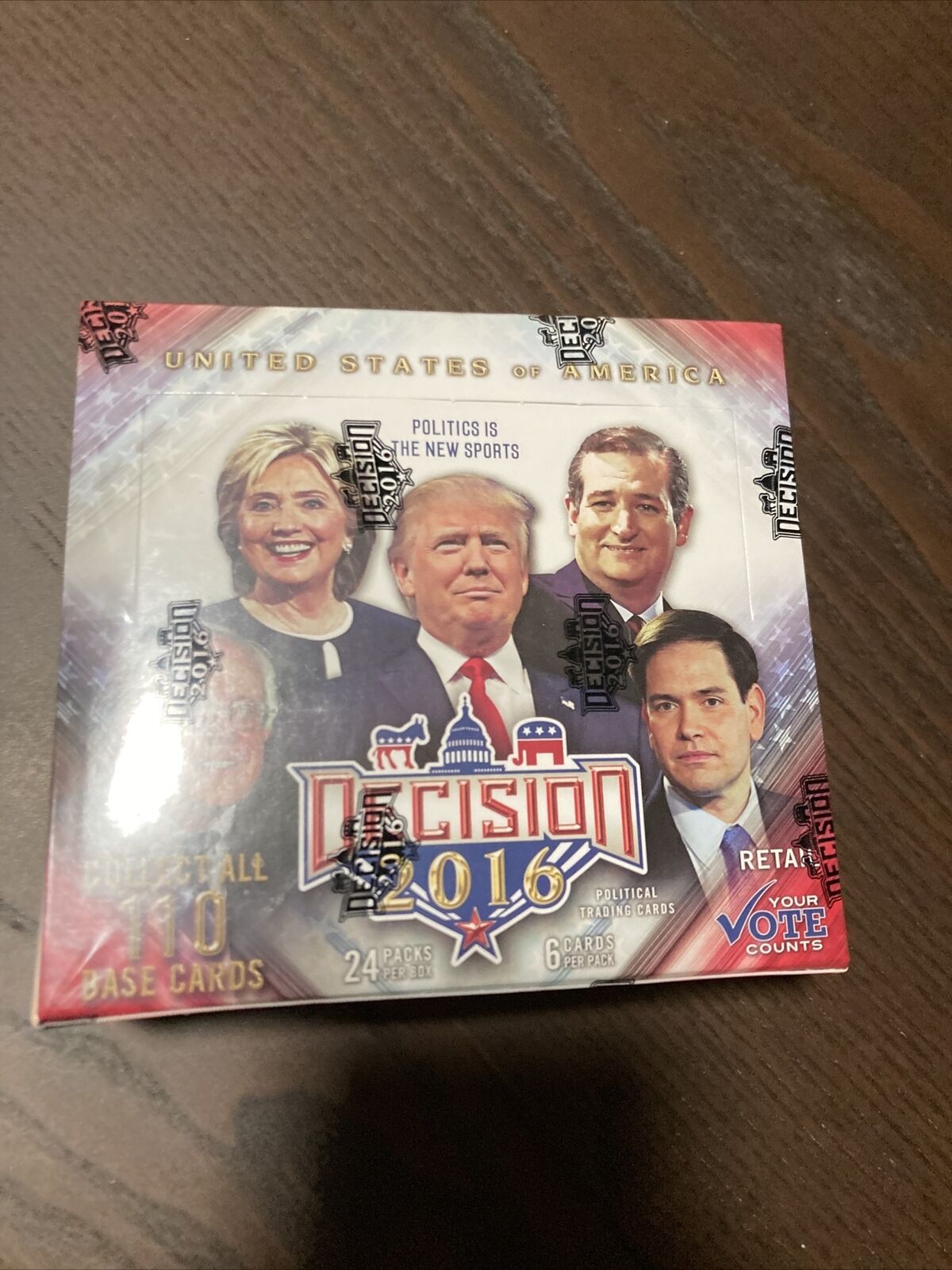 2016 Decision Retail Box 24 Packs - Factory Sealed - Trump Auto Possible
