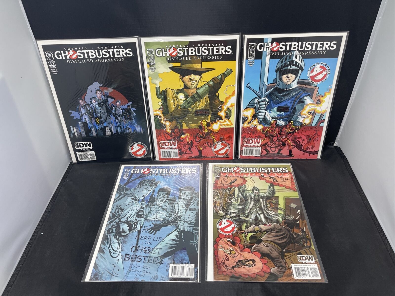 IDW Ghostbusters #1-3 Displaced Aggression & The Other Side, Tainted Love NM Lot