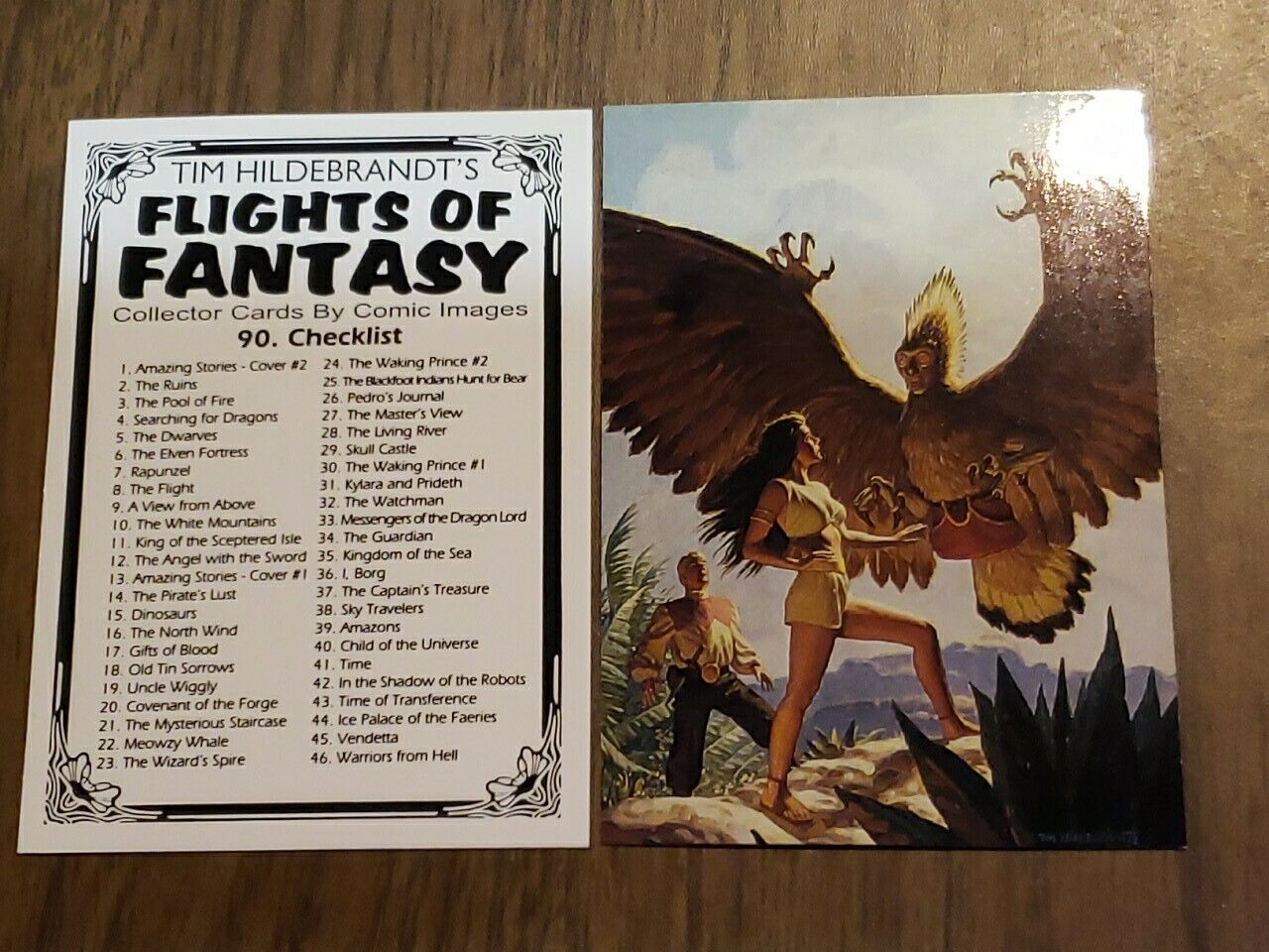 1994 Tim Hildebrandt\'s: Flights of Fantasy 90 Card Set All In Page Sleeves 