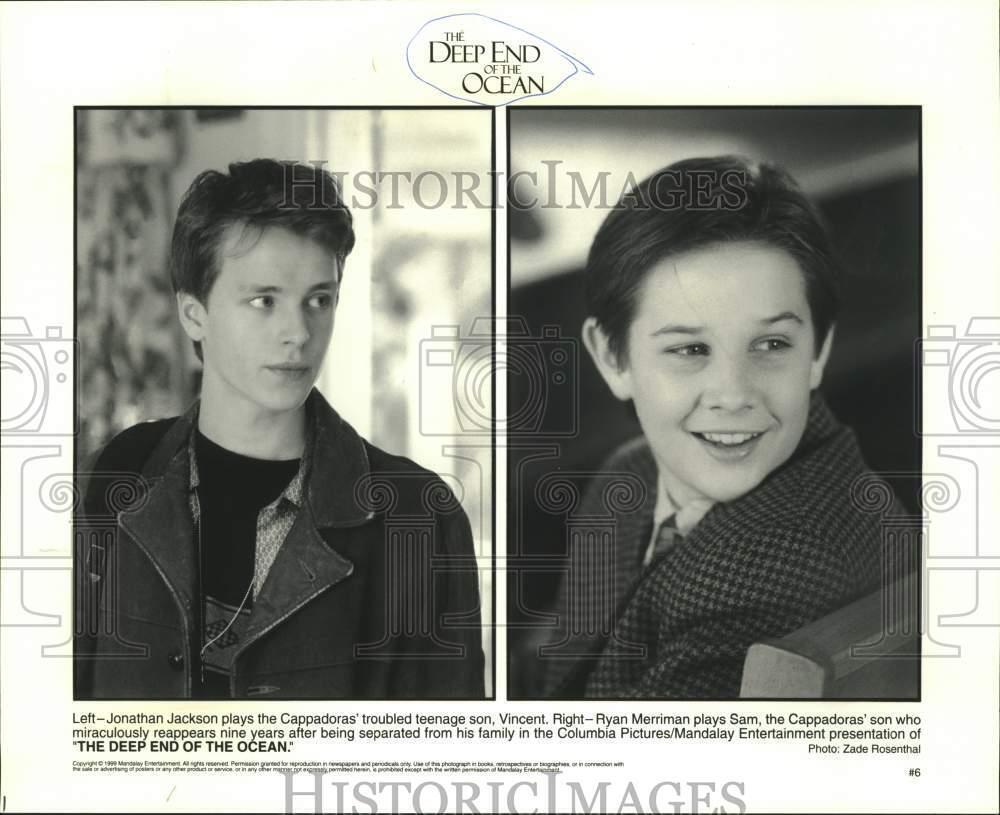1999 Press Photo Actors Jonathan Jackson and Ryan Merriman in movie composite