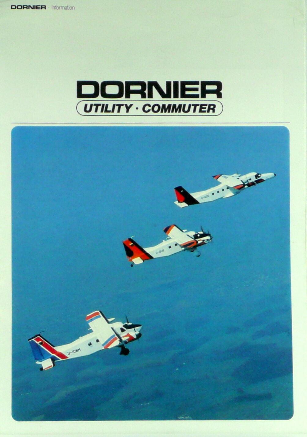 Dornier 128 & 228 Series Utility & Commuter Aircraft Promotional Brochure