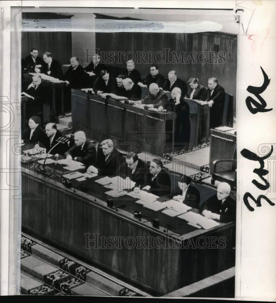 1957 Press Photo Members of Russia\'s parliament, the Supreme Soviet, Moscow