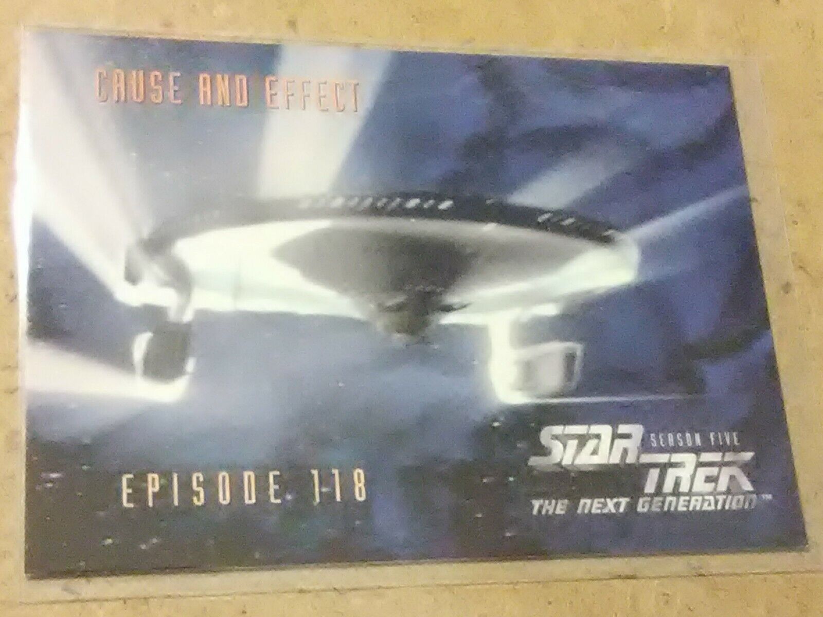 STAR TREK: THE NEXT GENERATION - U.S.S. ENTERPRISE [NM+ 1996 Card] TNG 9.8, #482