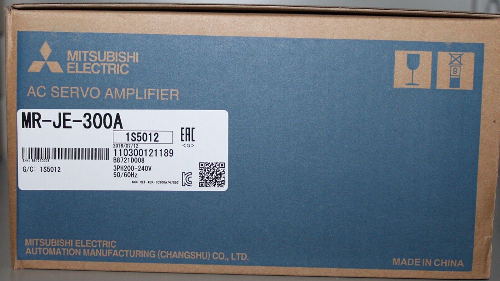 New in Box Mitsubishi MR-JE-300A Servo Amplifier