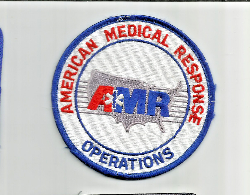AMR AMERICAN MEDICAL RESPONSE OPERATIONS SHOULDER employee patch #9794