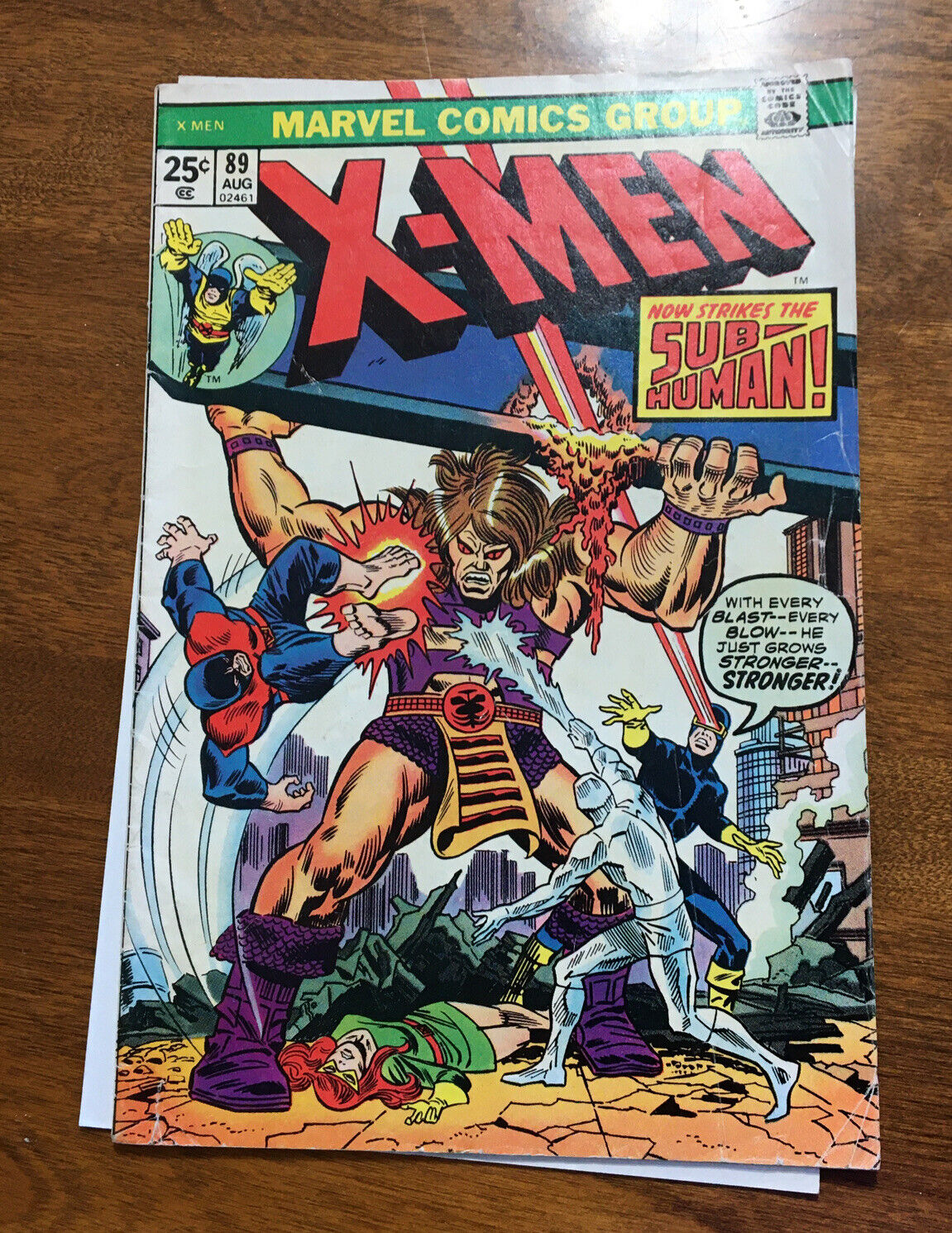 X-Men #89 Marvel Comics 1974 Bronze Age First Appearance Of Sub-Human