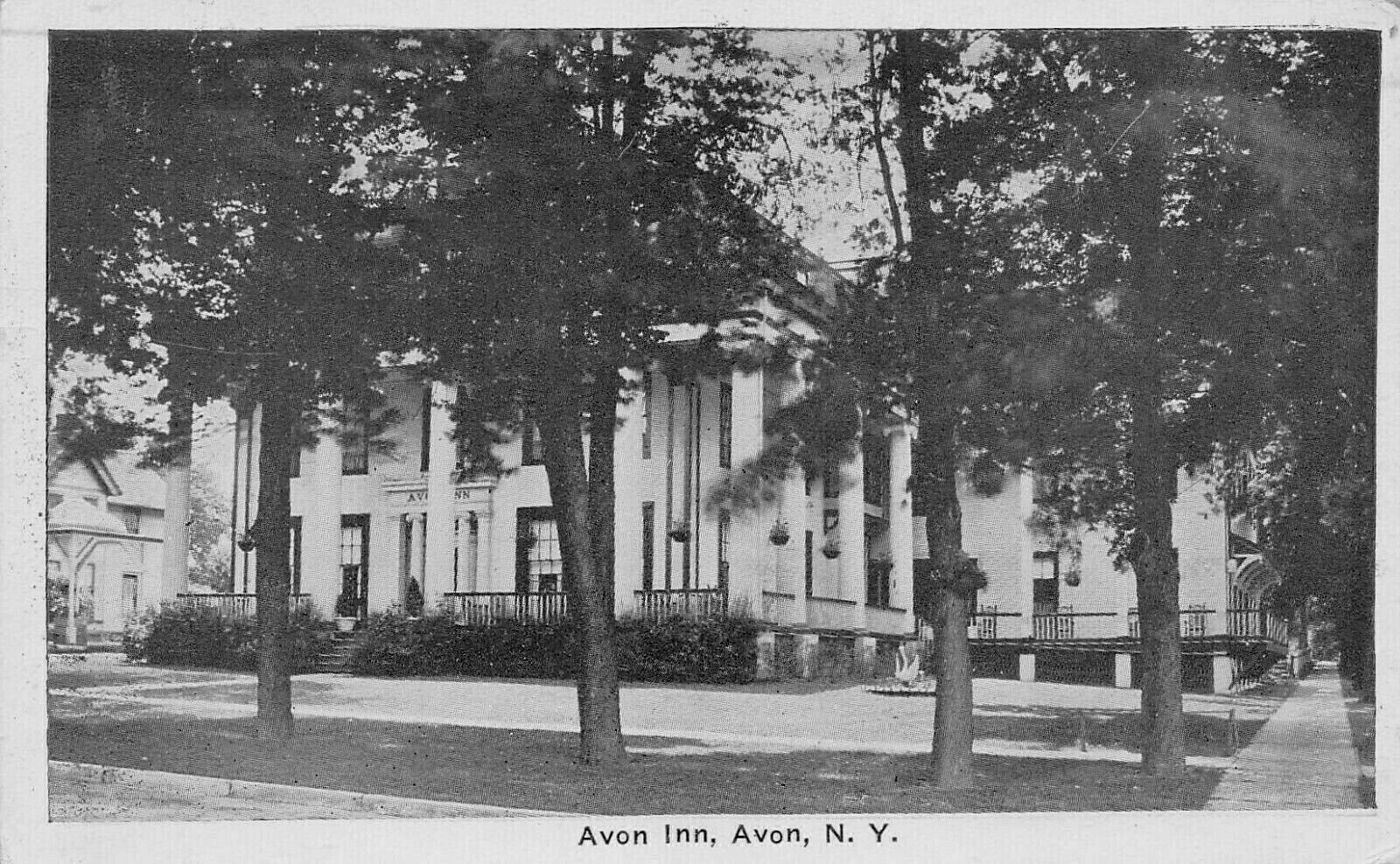 Avon Inn, Avon, New York, Early Postcard, Used in 1926