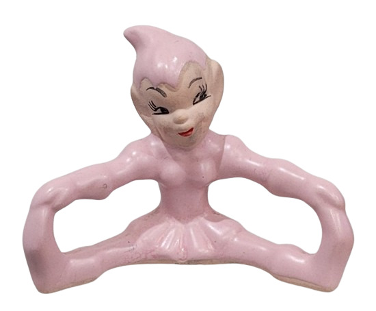 Vintage Gilner Pink Pixie Elf Figurine