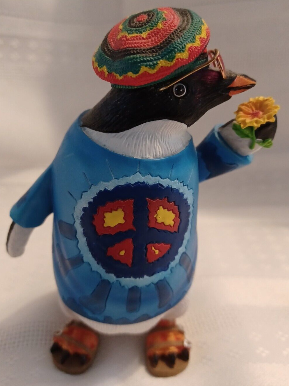Westland Giftware  Tuxedo Junction Penguin Resin Figurine EUC  RARE