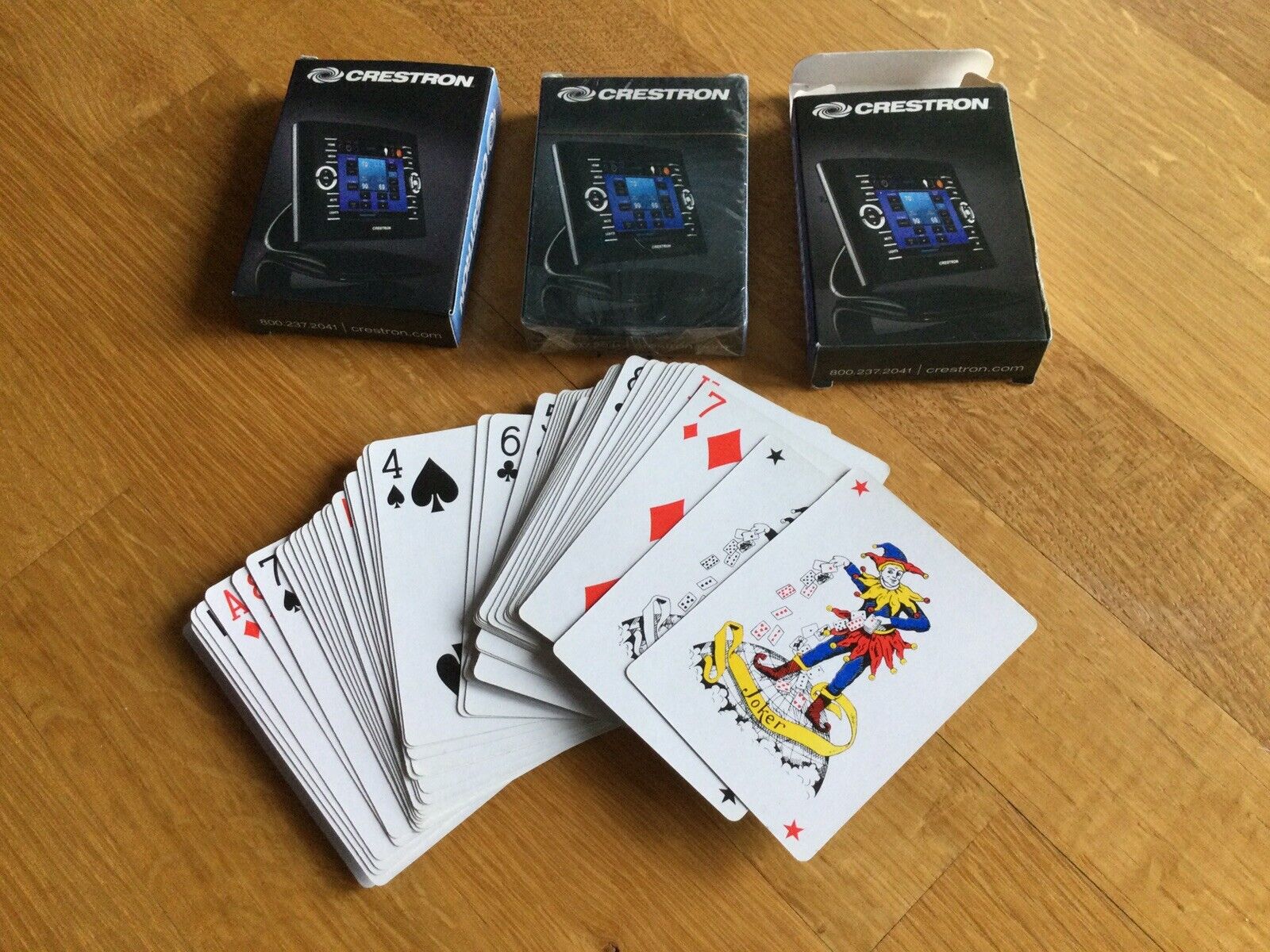 LOT OF 3 DECKS OF CRESTRON PLAYING CARDS