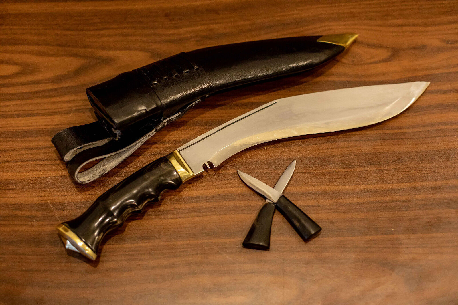 Handcrafted 10-Inch Blade Gurkha Khukuri Knife with Tempered and Razor-