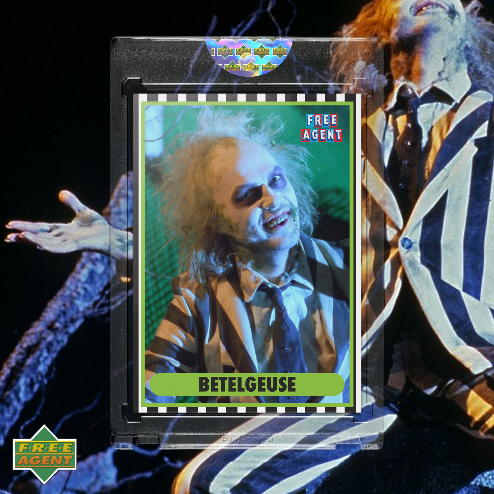 Beetlejuice (Betelgeuse) Michael Keaton Custom Trading Card Tim Burton