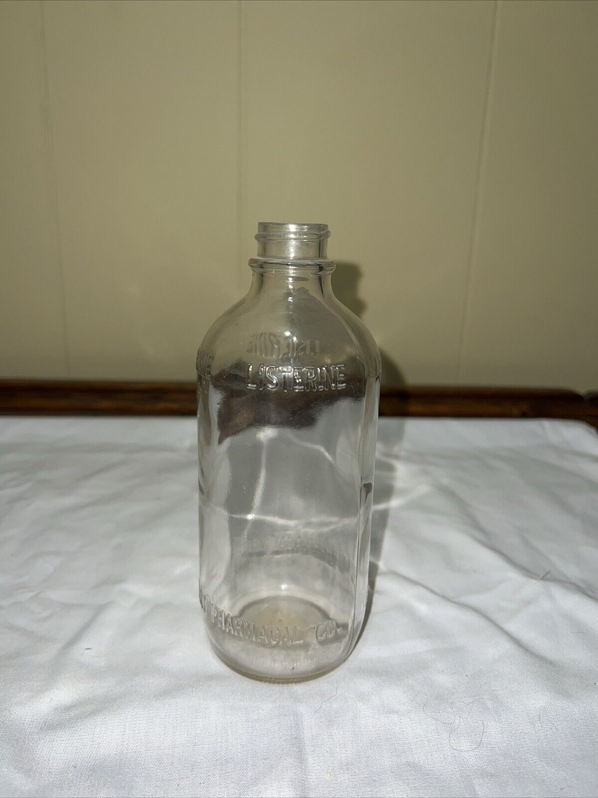 Vintage Listerine Glass Bottle Lambert Pharmacal Company 5 1/2\