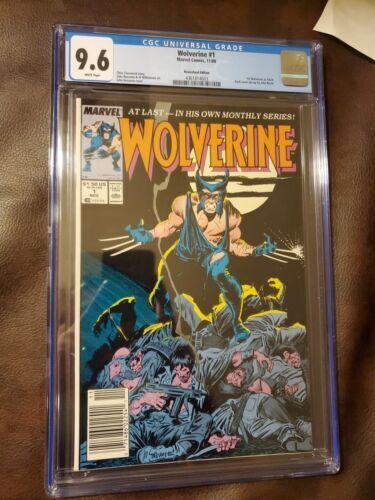 Wolverine 1 CGC 9.6 White Pages Newsstand Variant New Stand Marvel Comics 1988