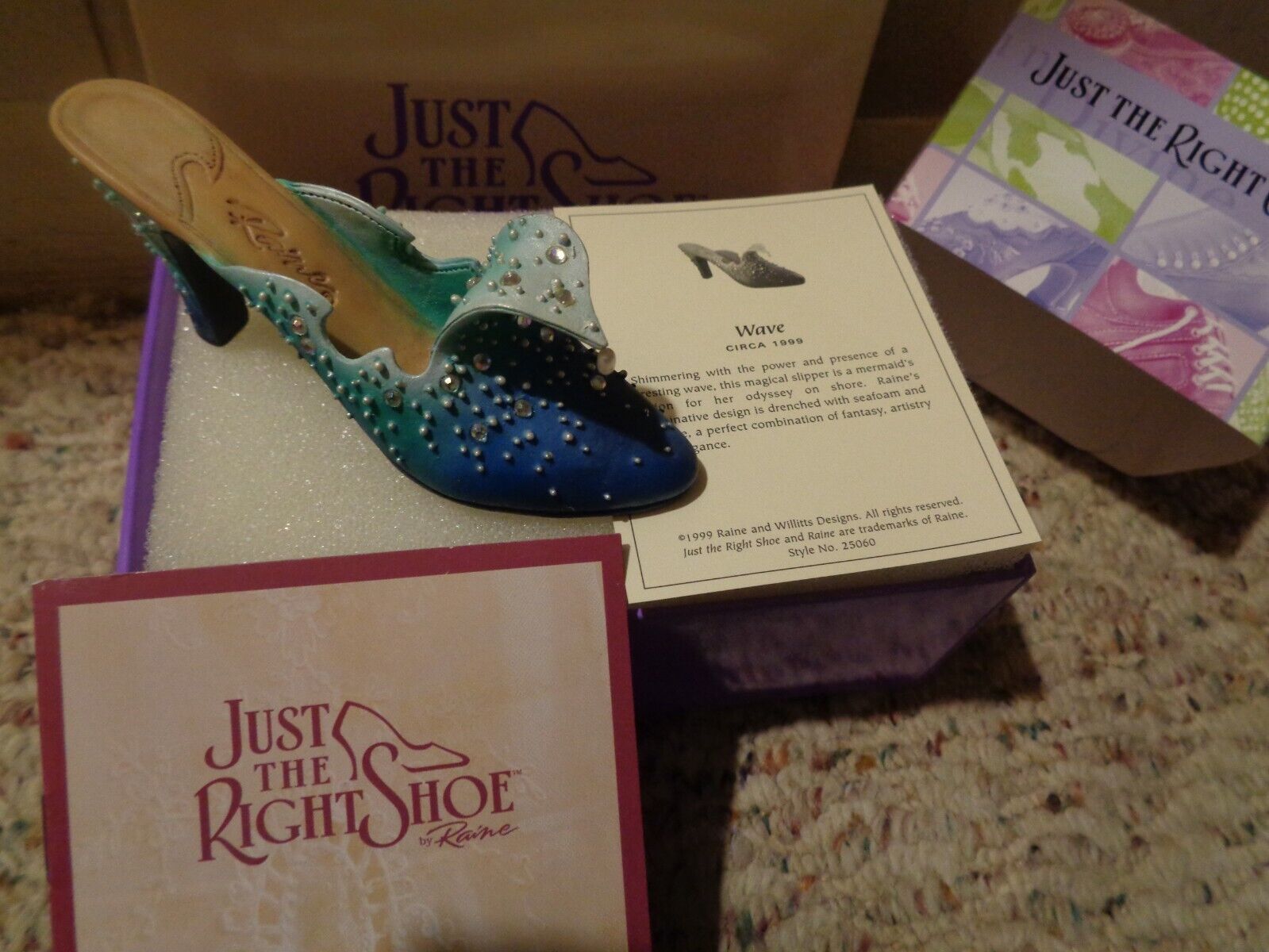 JUST THE RIGHT SHOE - BY RAINE WILLITTS - THE WAVE  - #25060 - COA - NICE SHOE