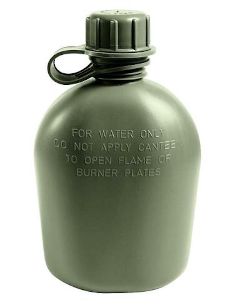 Military 1 Quart Canteen OD Green 3 Piece Plastic BPA Free Made in USA NEW