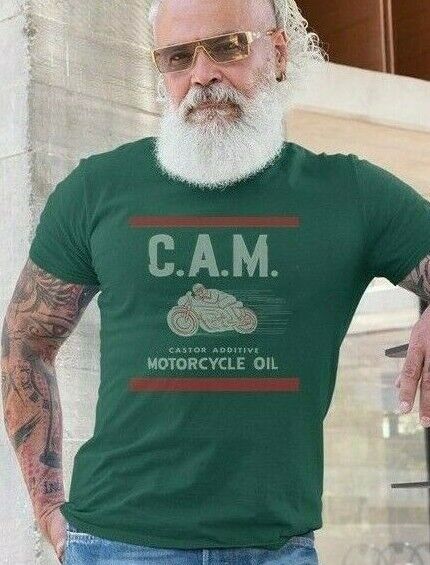 ON SALE: Cool Vintage C.A.M. Motorcycle Oil Can Silk Screened Graphic T-Shirt