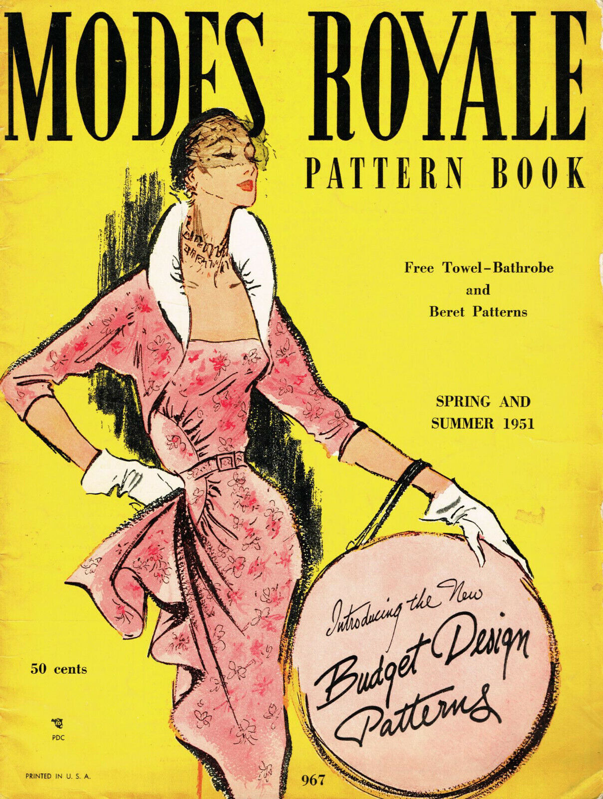 1950s Rare Vintage Modes Royale Summer 1951 Pattern Catalog 44pg Ebook on CD
