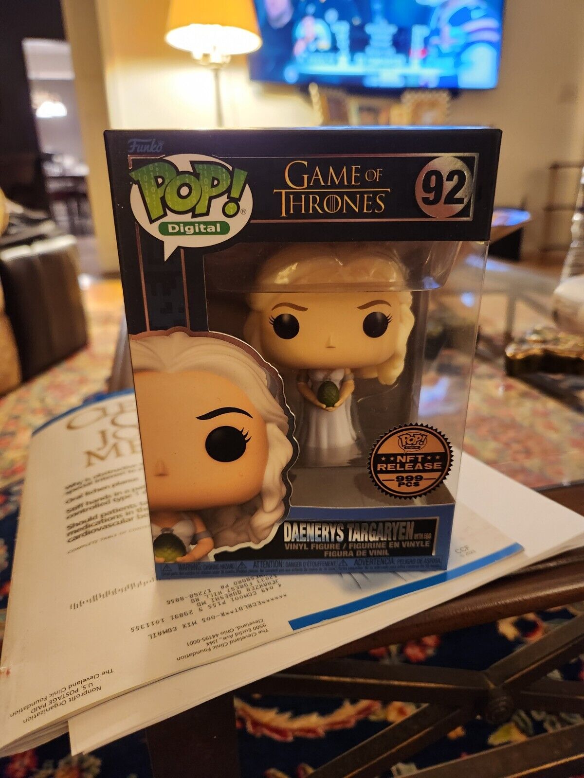Daenerys Targaryen with Egg LE 999 Grail Funko Pop Digital Game of Thrones