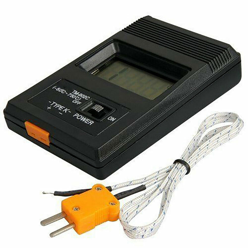 1x Digital Sensor LCD Thermometer Single Input K Type Thermocouple Probe TM-902C