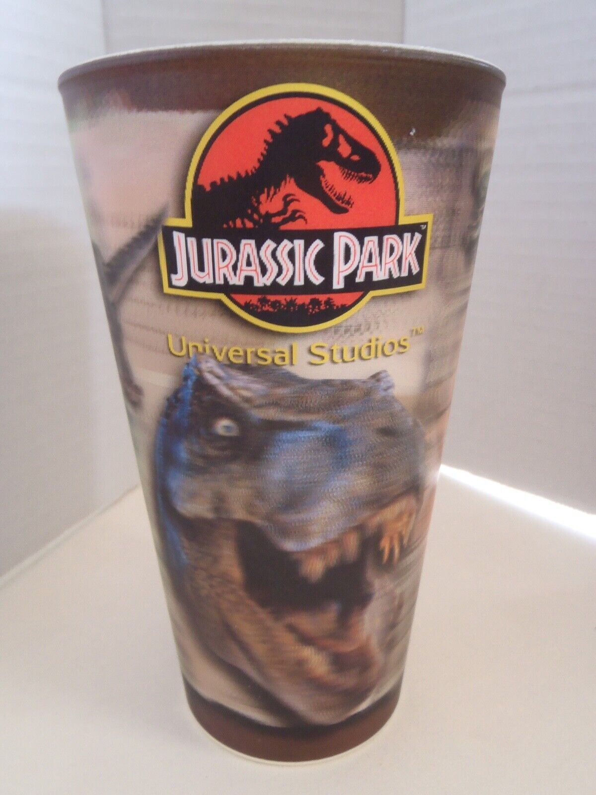 Jurassic Park Universal Studios Lenticular Holographic 3D Plastic Cup Tumblr