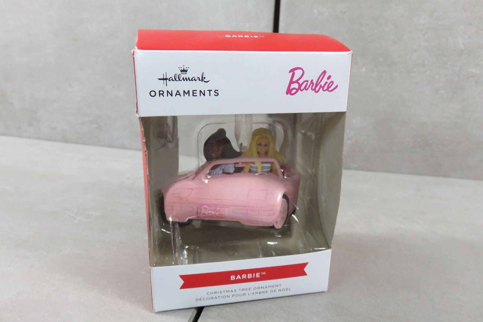 Hallmark Barbie in Pink Corvette Car Ornament