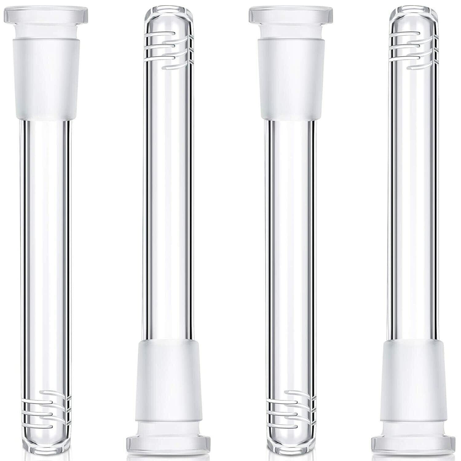 5.5in x4PCS Glass Downstem fit 14mm Bowl for 12''up Filter Bong( insert 4.2inch)